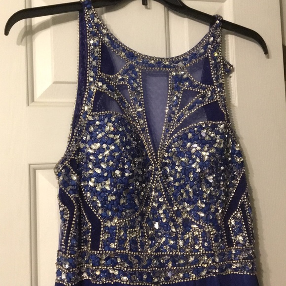 Royal Blue Prom Dress - Picture 3 of 8